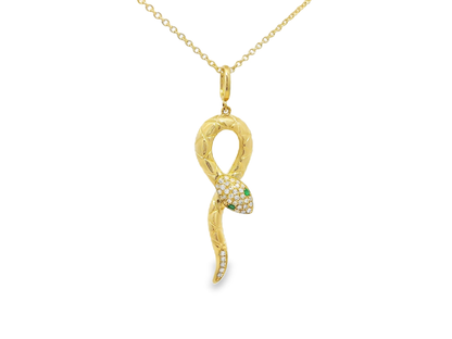 0.10ct diamond pendant in 14k yellow gold – Niara