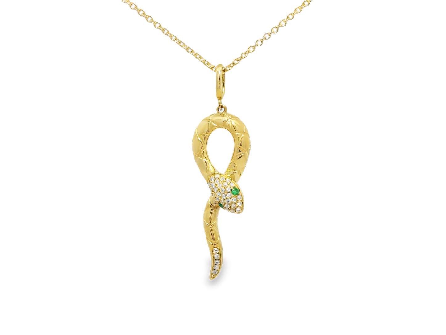 0.10ct diamond pendant in 14k yellow gold – Niara
