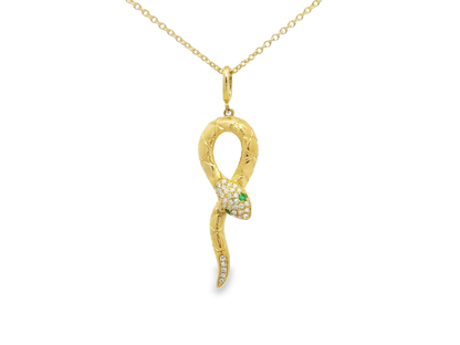 0.10ct diamond pendant in 14k yellow gold – Niara