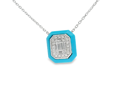 0.42ct diamond pendant in 14k white gold – Niara