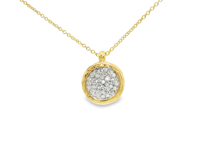 0.32ct diamond pendant in 14k yellow gold – Niara