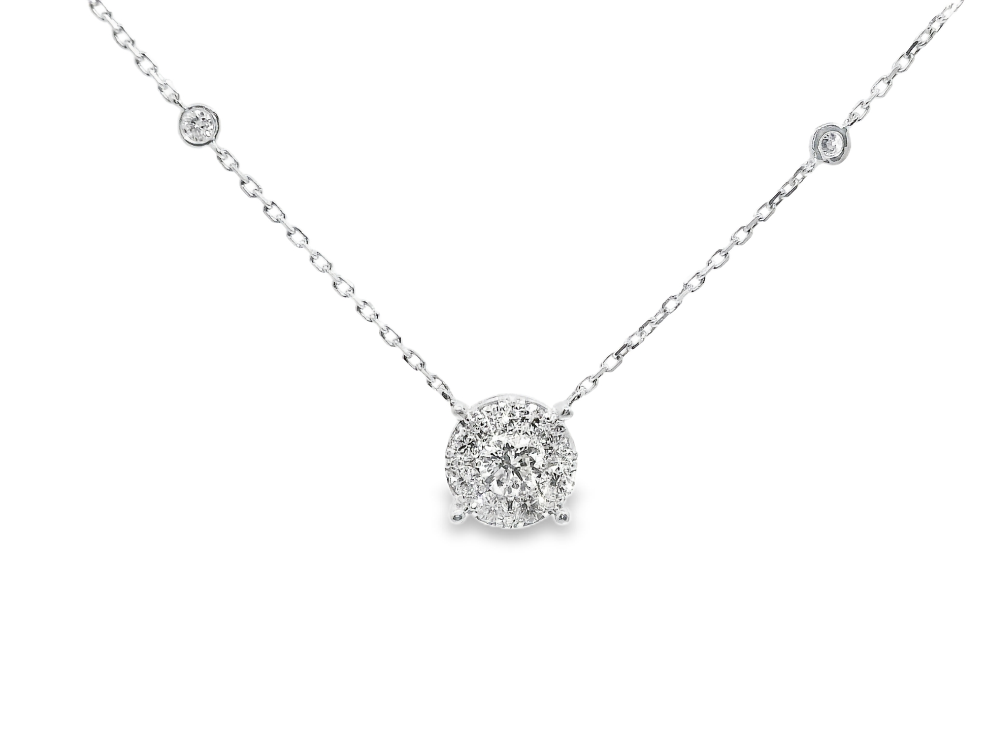 1.14ct diamond pendant in 14k white gold – Niara