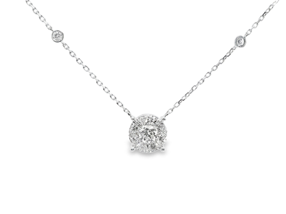 1.14ct diamond pendant in 14k white gold – Niara