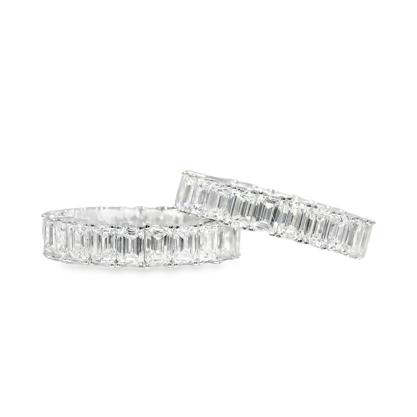 9.00CT Lab Diamond Earring 14k White Gold