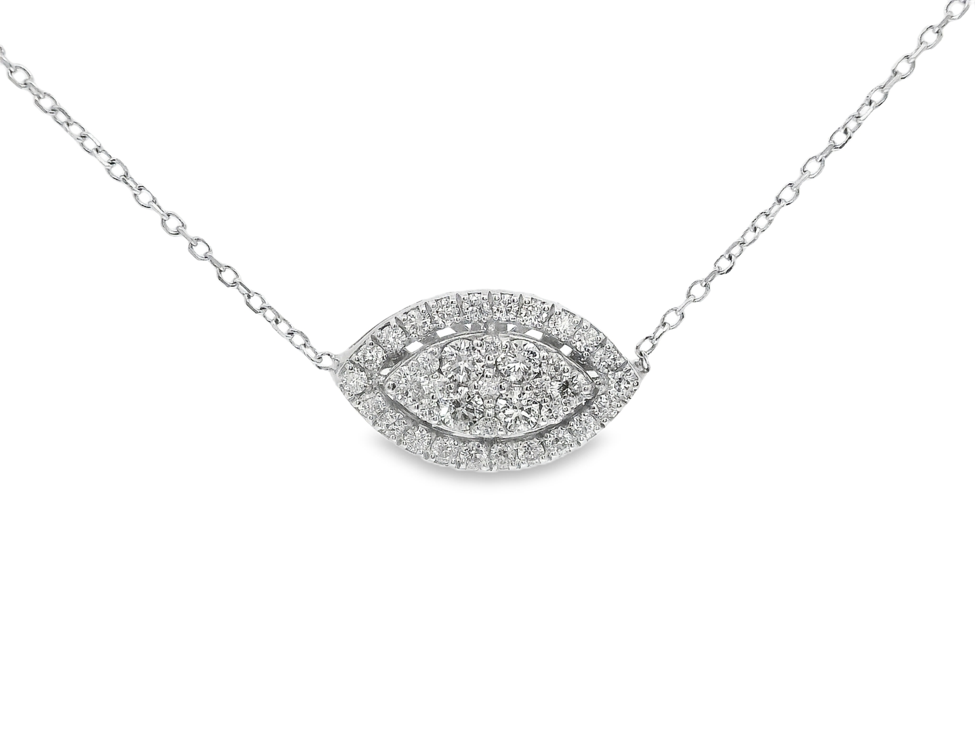 0.31ct diamond pendant in 14k white gold – Niara