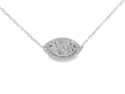 0.31ct diamond pendant in 14k white gold – Niara
