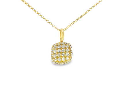 0.37ct diamond pendant in 18k yellow gold – Niara