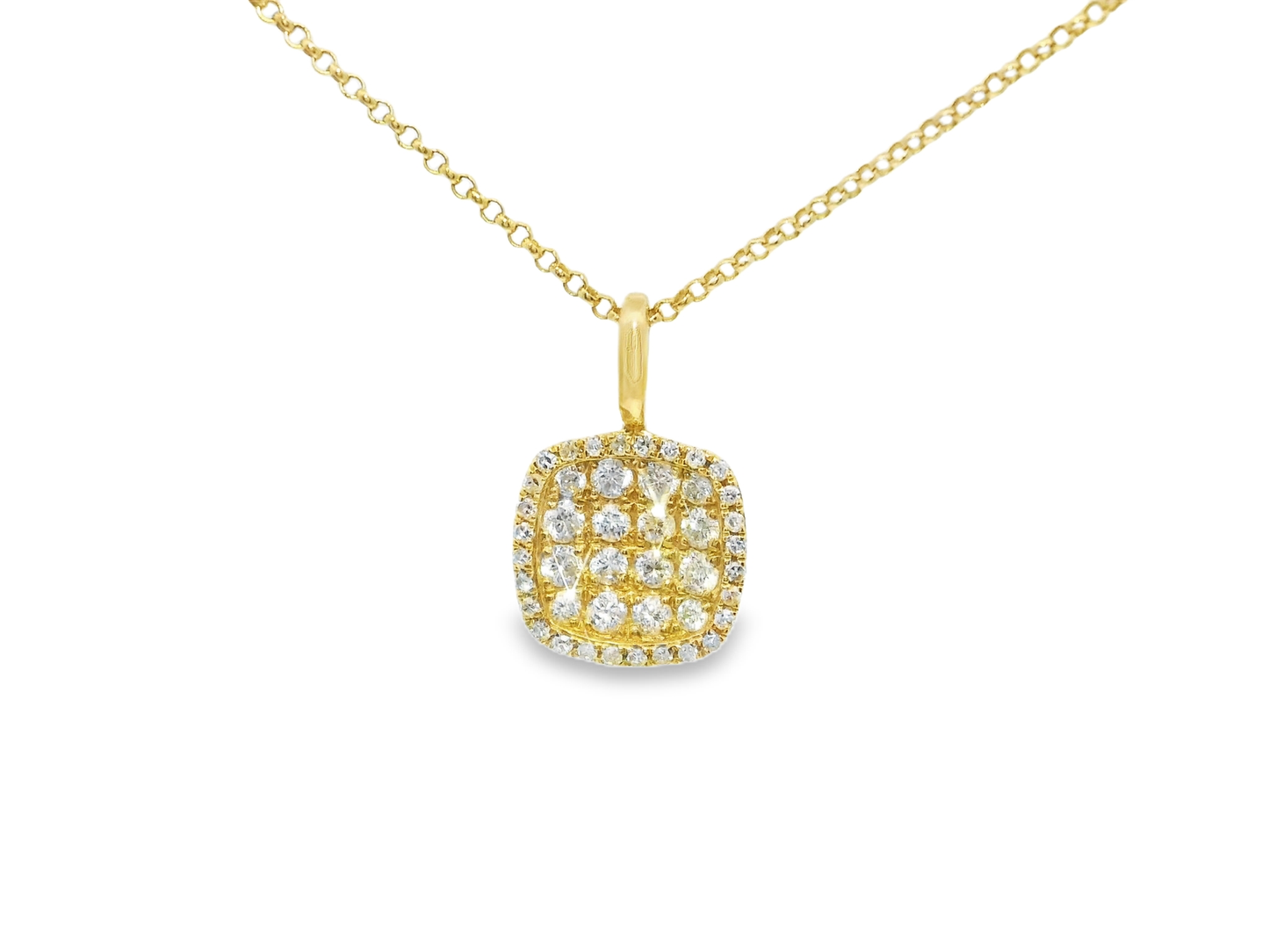 0.37ct diamond pendant in 18k yellow gold – Niara