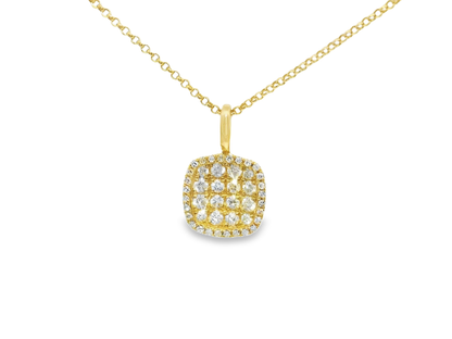 0.37ct diamond pendant in 18k yellow gold – Niara