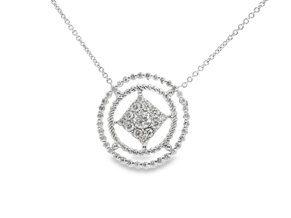 1.09ct diamond pendant in 14k white gold – Niara