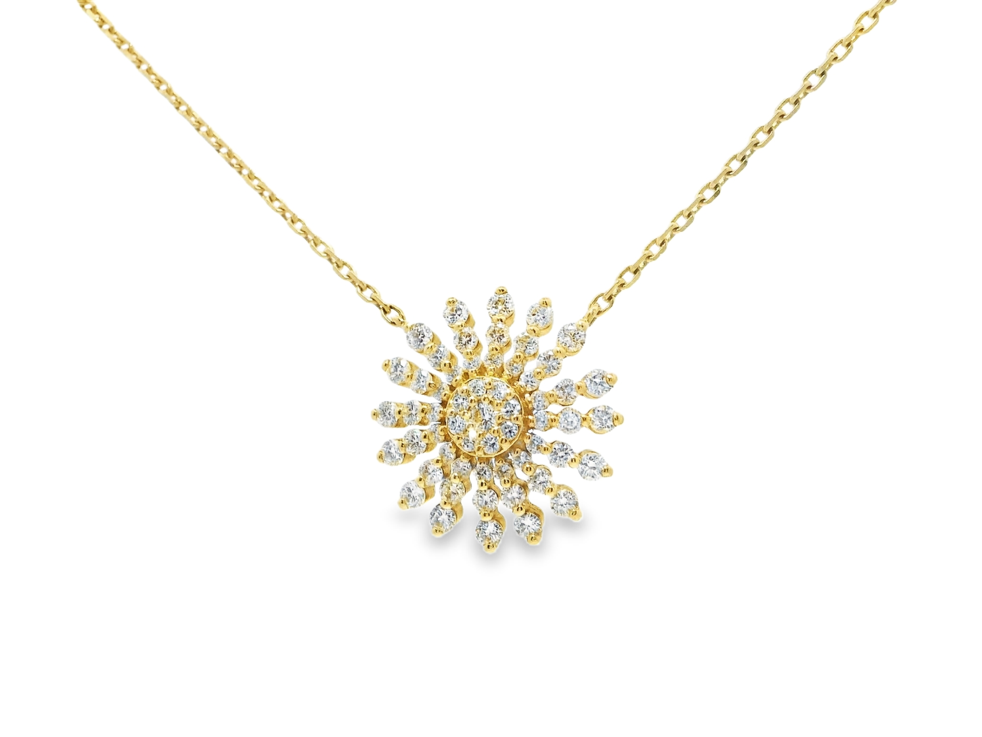 0.84ct diamond pendant in 14k yellow gold – Niara