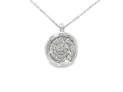 0.32ct diamond pendant in 14k white gold – Niara