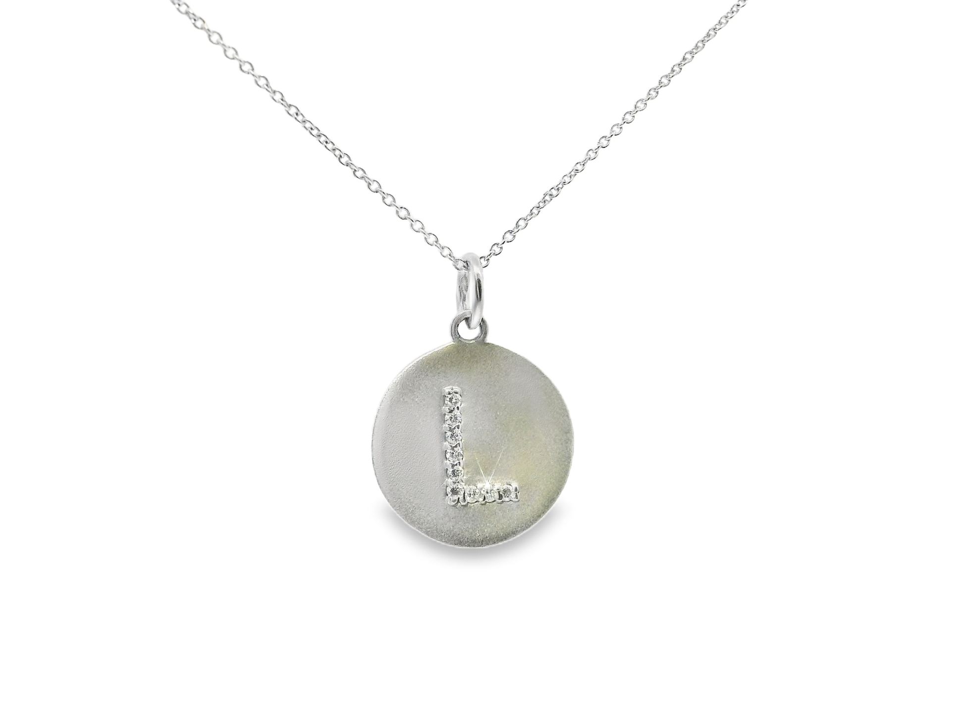 0.06ct diamond pendant in 14k white gold – Niara