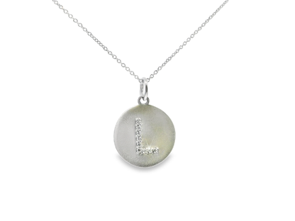 0.06ct diamond pendant in 14k white gold – Niara