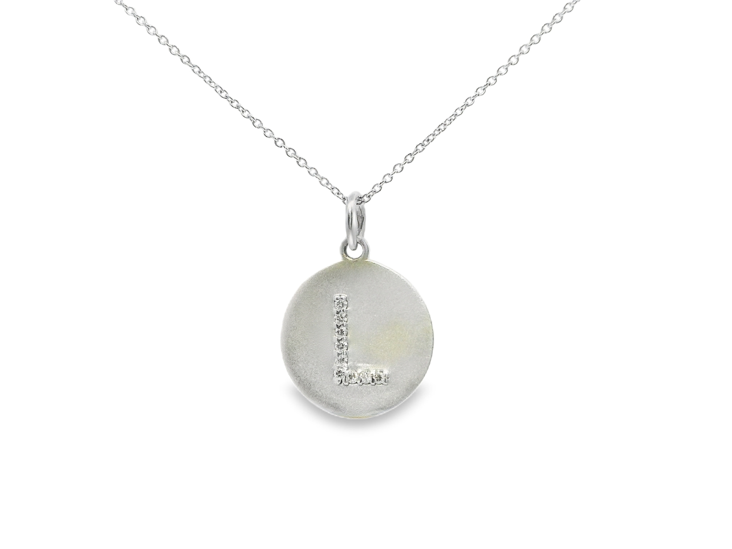 0.06ct diamond pendant in 14k white gold – Niara