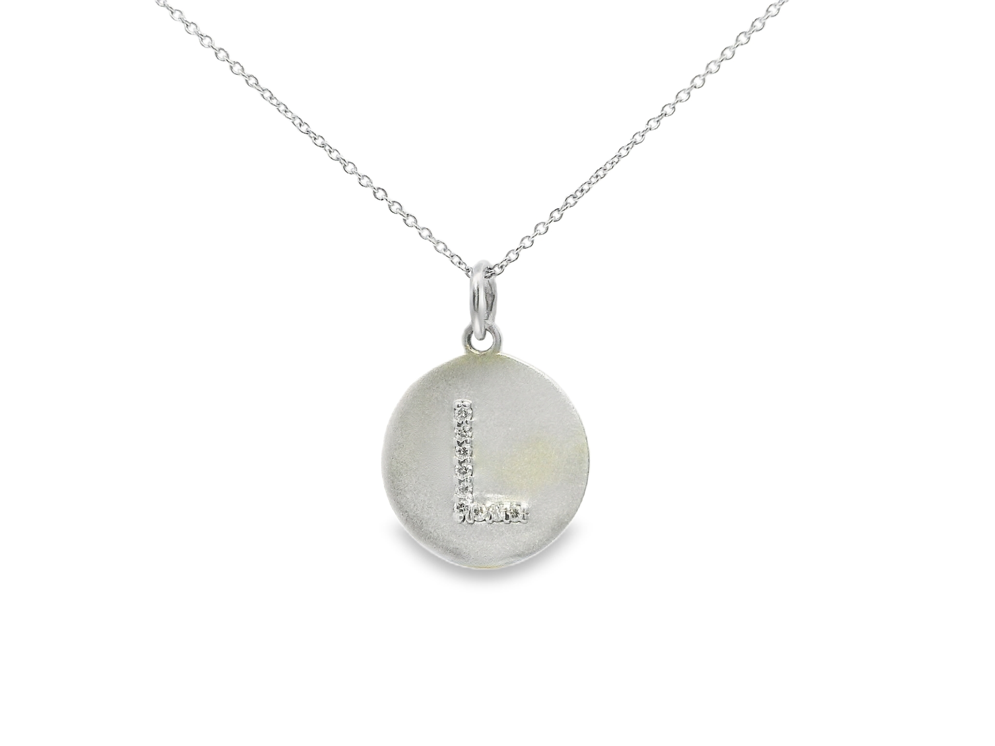 0.06ct diamond pendant in 14k white gold – Niara