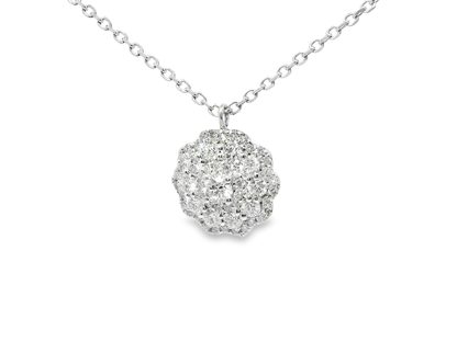0.82ct diamond pendant in 14k white gold – Niara