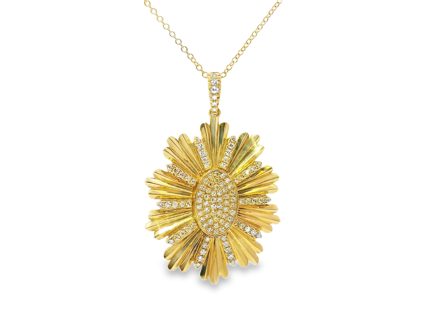 0.31ct diamond pendant in 14k yellow gold – Niara