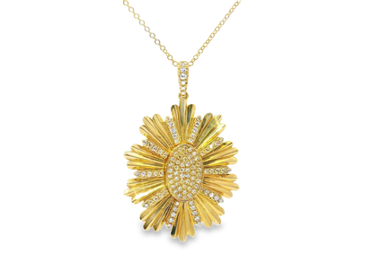 0.31ct diamond pendant in 14k yellow gold – Niara