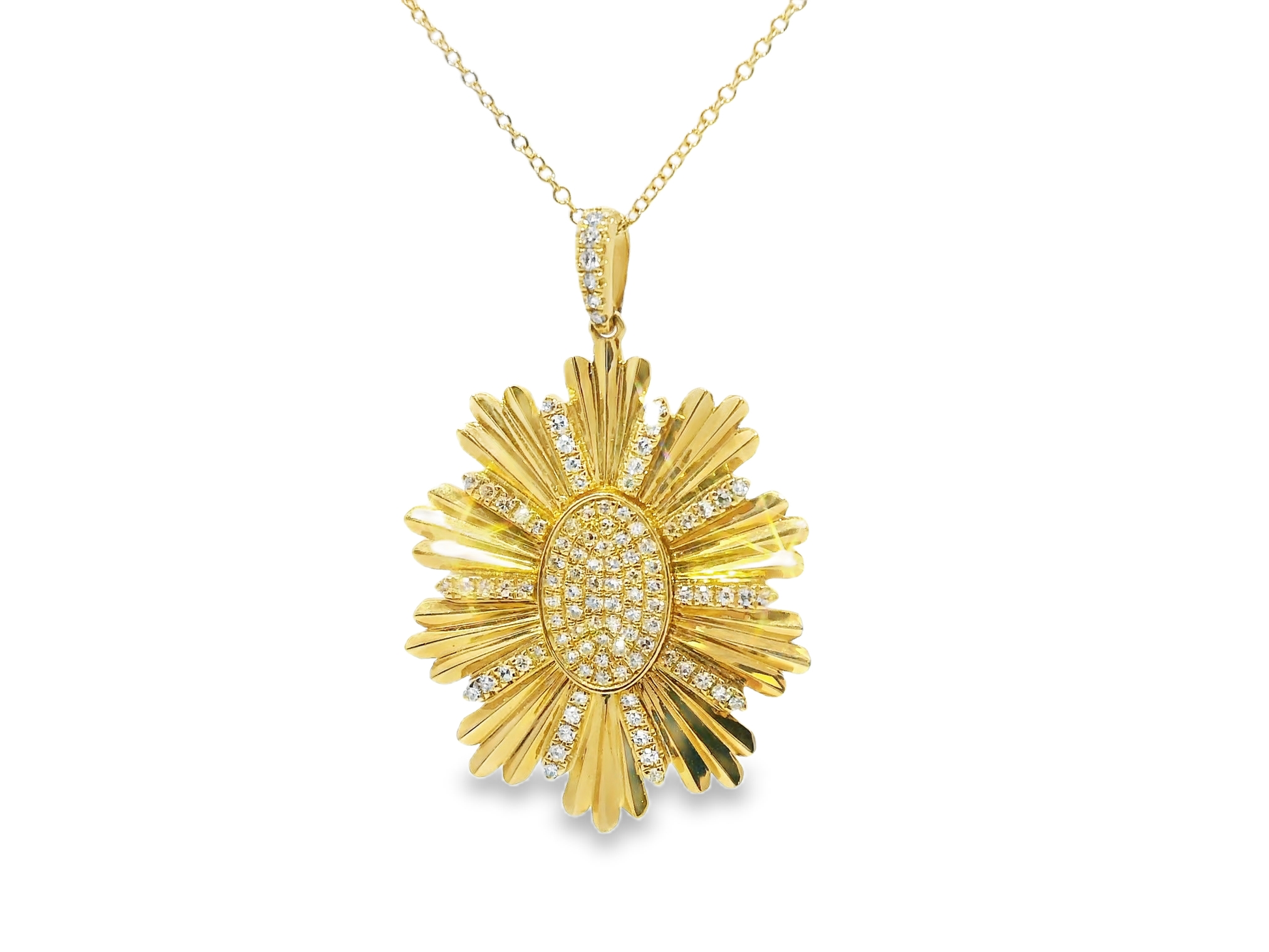 0.31ct diamond pendant in 14k yellow gold – Niara