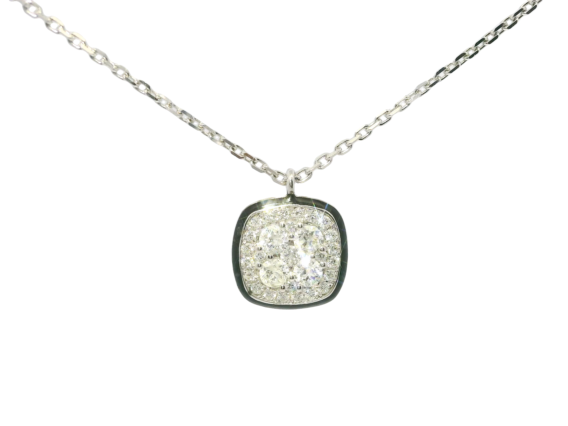 0.43ct diamond pendant in 14k white gold – Niara