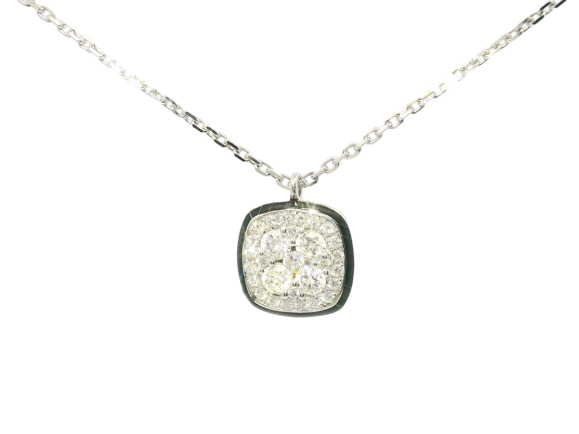 0.43ct diamond pendant in 14k white gold – Niara