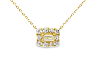0.48ct diamond pendant in 18k yellow gold – Niara