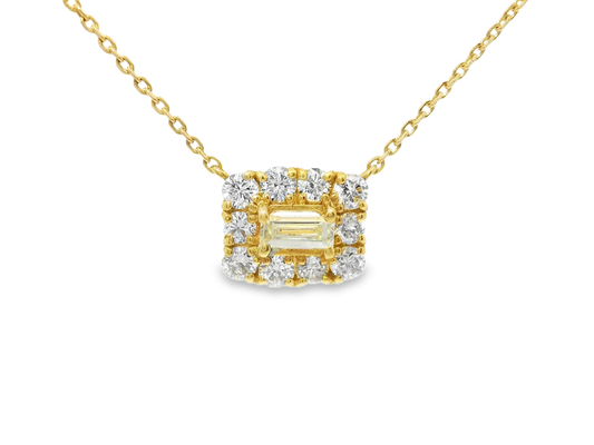 0.48ct diamond pendant in 18k yellow gold – Niara