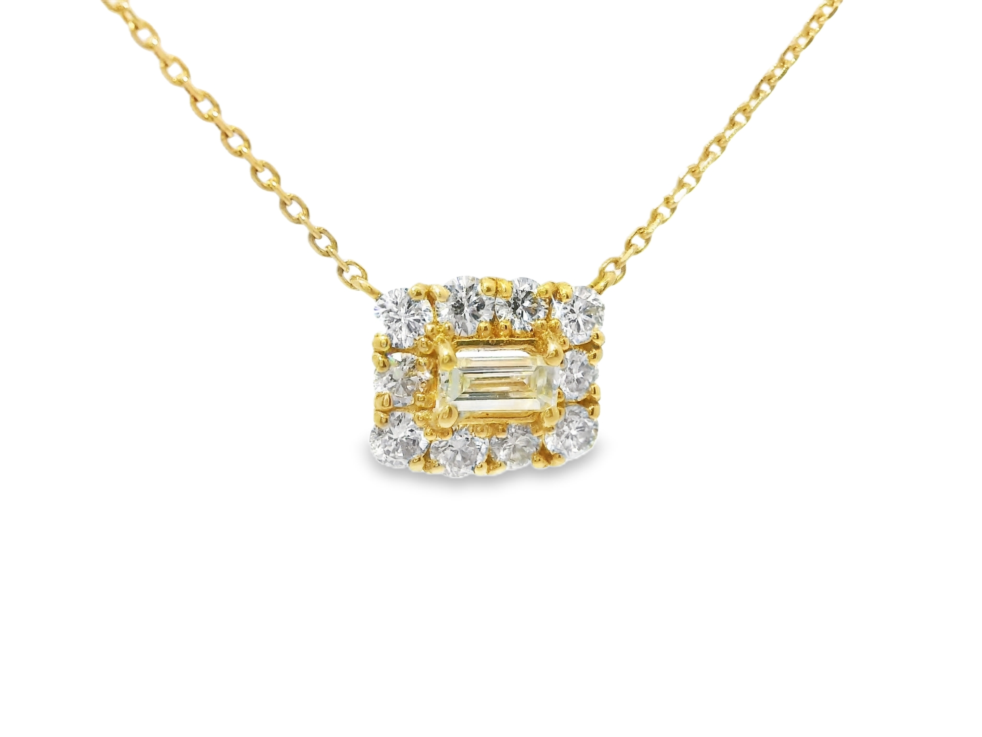0.48ct diamond pendant in 18k yellow gold – Niara