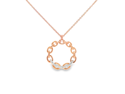 0.06CT Diamond Pendant 14k Gold