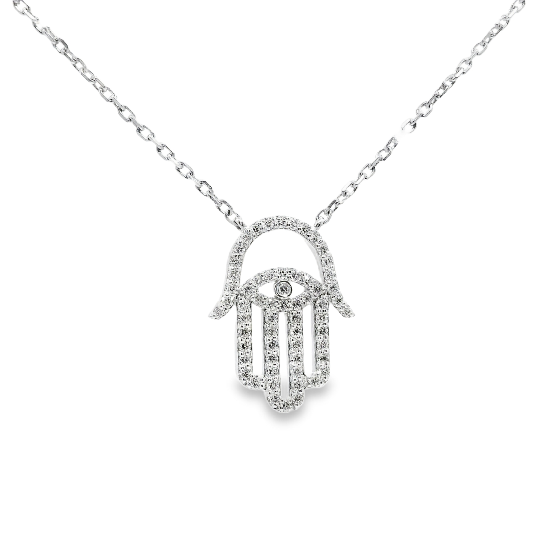 0.38ct diamond pendant in 14k white gold – Niara