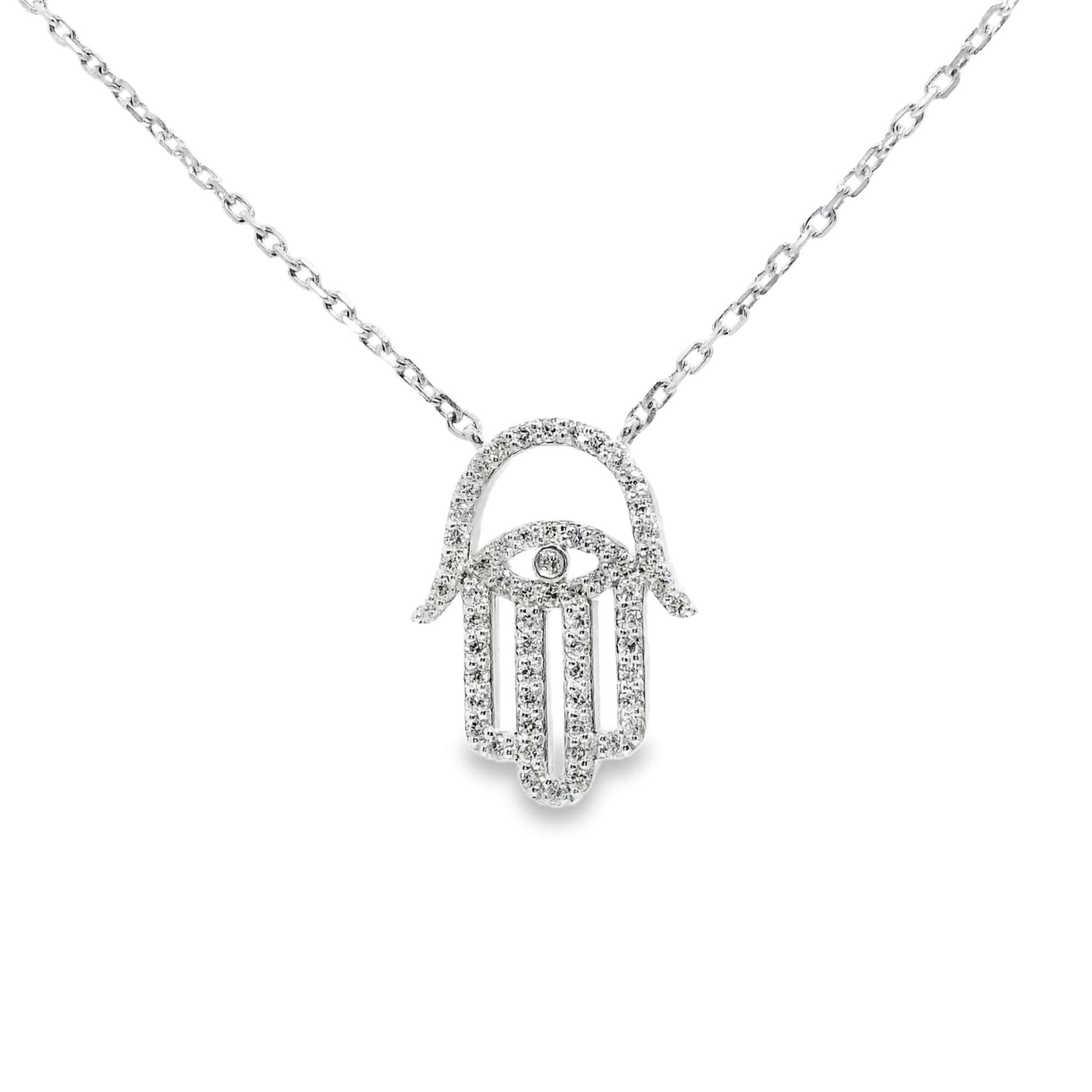 0.38ct diamond pendant in 14k white gold – Niara