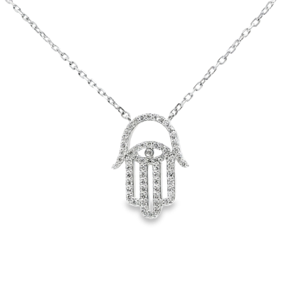 0.38ct diamond pendant in 14k white gold – Niara