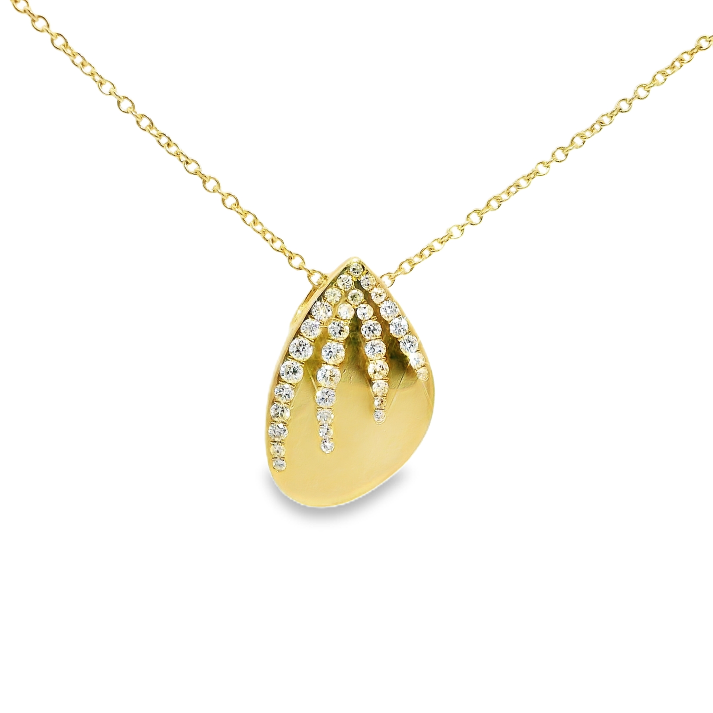 0.25ct diamond pendant in 14k yellow gold – Niara