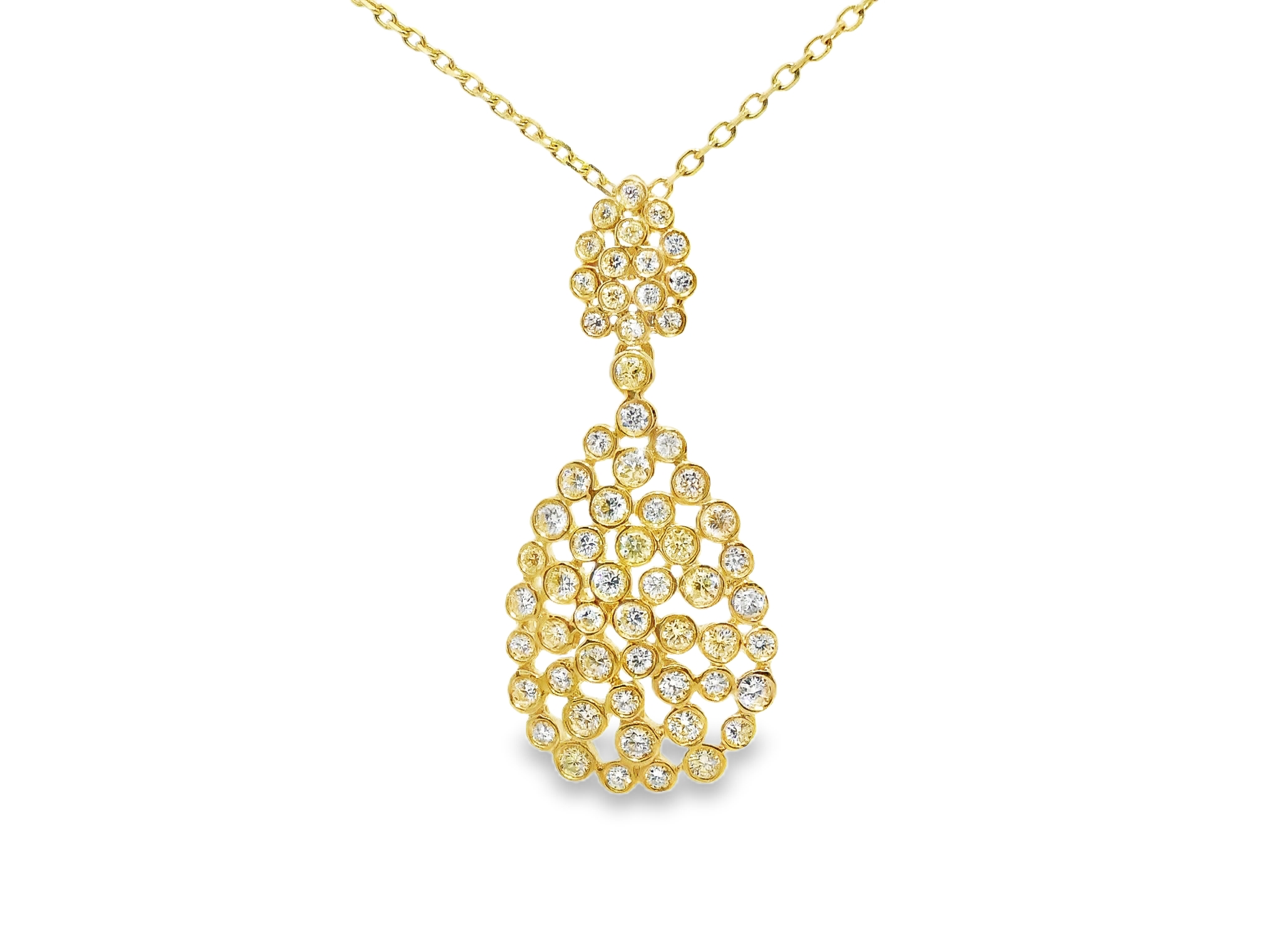 1.60ct diamond pendant in 14k yellow gold – Niara