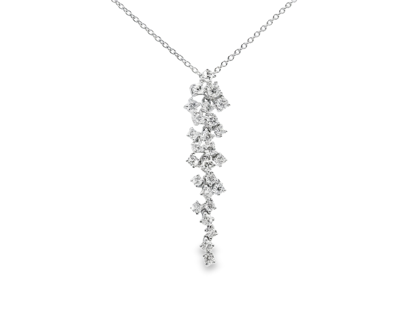 0.87ct diamond pendant in 14k white gold – Niara