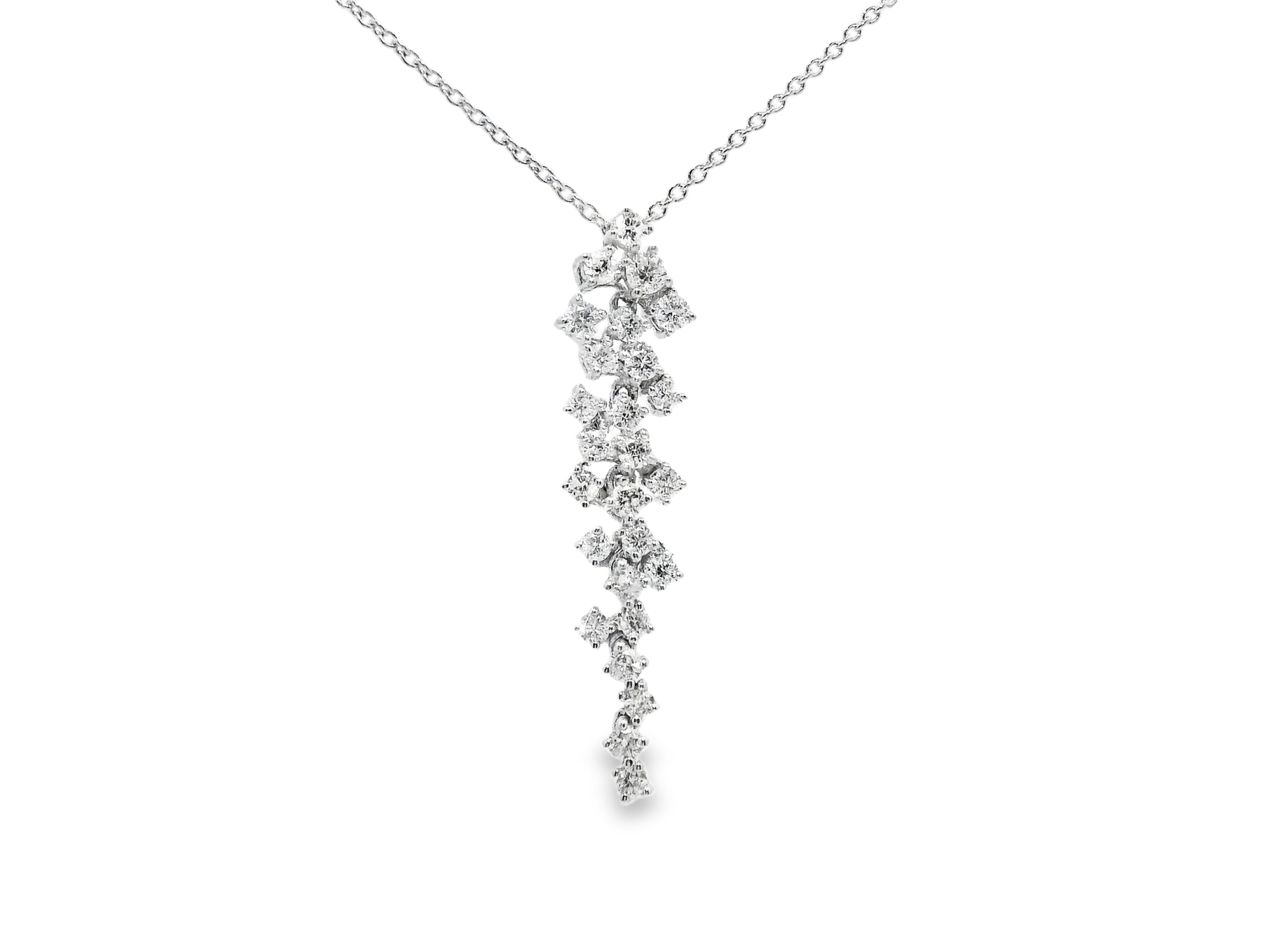 0.87ct diamond pendant in 14k white gold – Niara