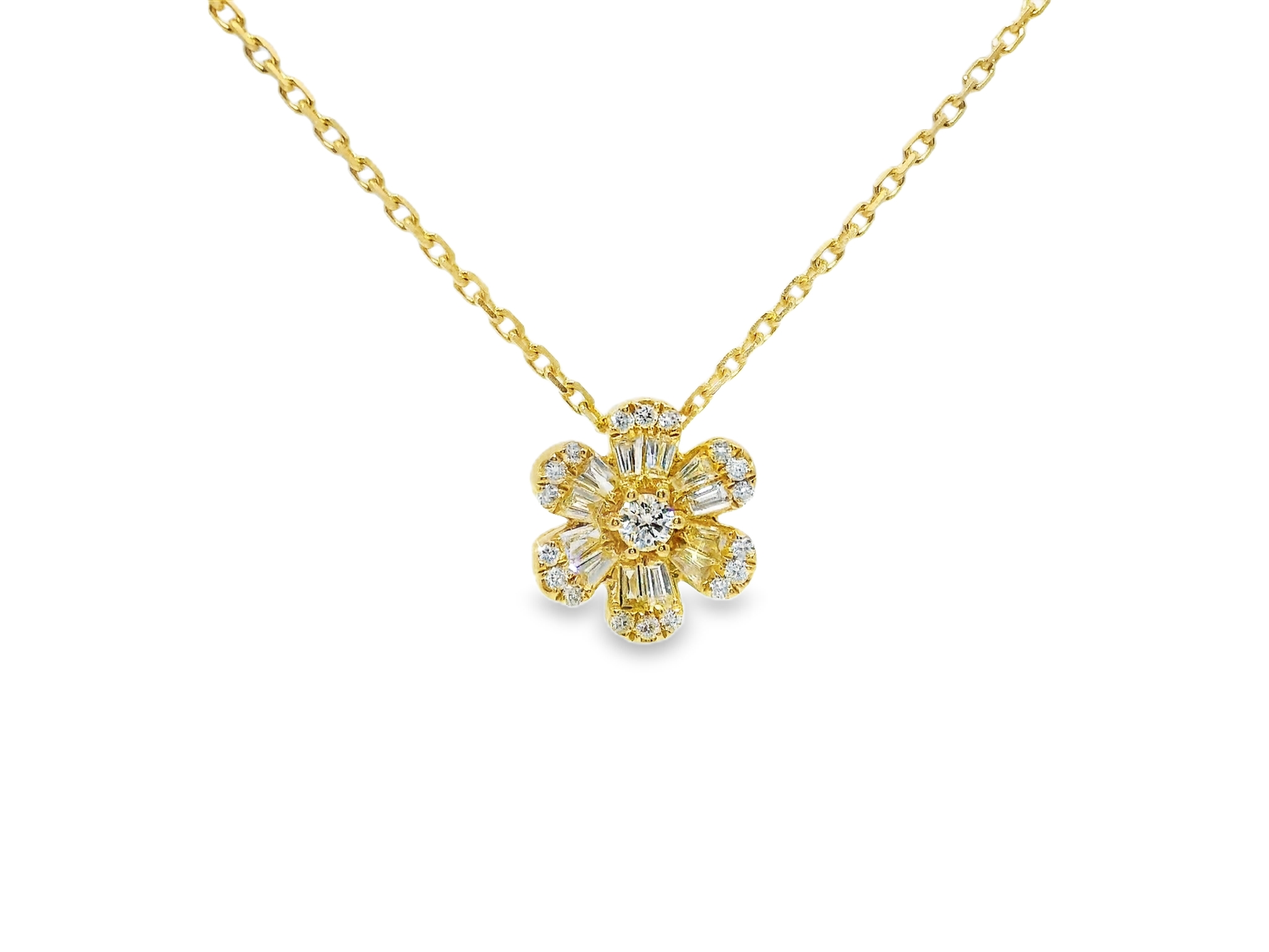 0.33ct diamond pendant in 18k yellow gold – Niara