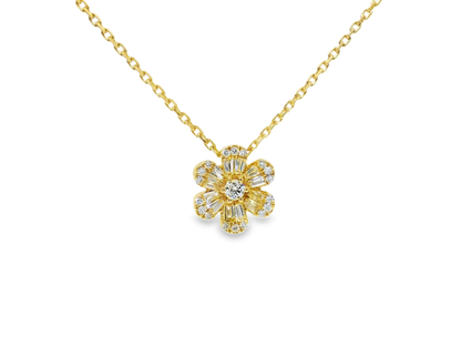 0.33ct diamond pendant in 18k yellow gold – Niara