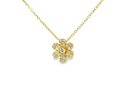 0.33ct diamond pendant in 18k yellow gold – Niara