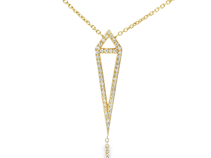 0.45CT Diamond Pendant 14k Yellow Gold