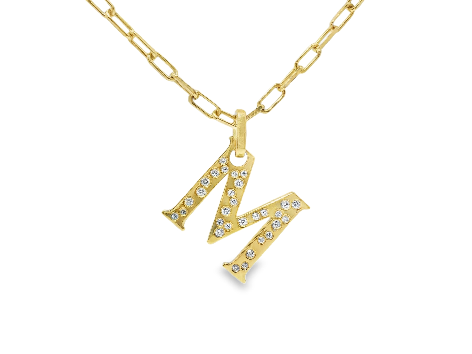 0.32ct diamond pendant in 18k yellow gold – Niara