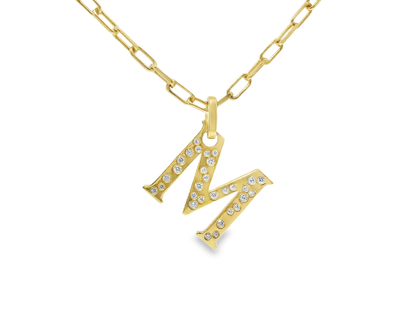 0.32ct diamond pendant in 18k yellow gold – Niara