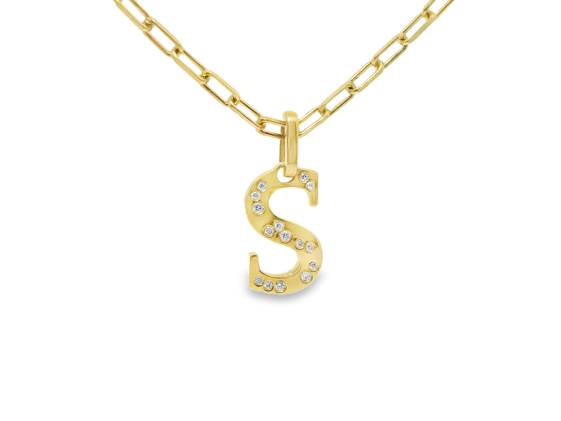 0.15ct diamond pendant in 18k yellow gold – Niara