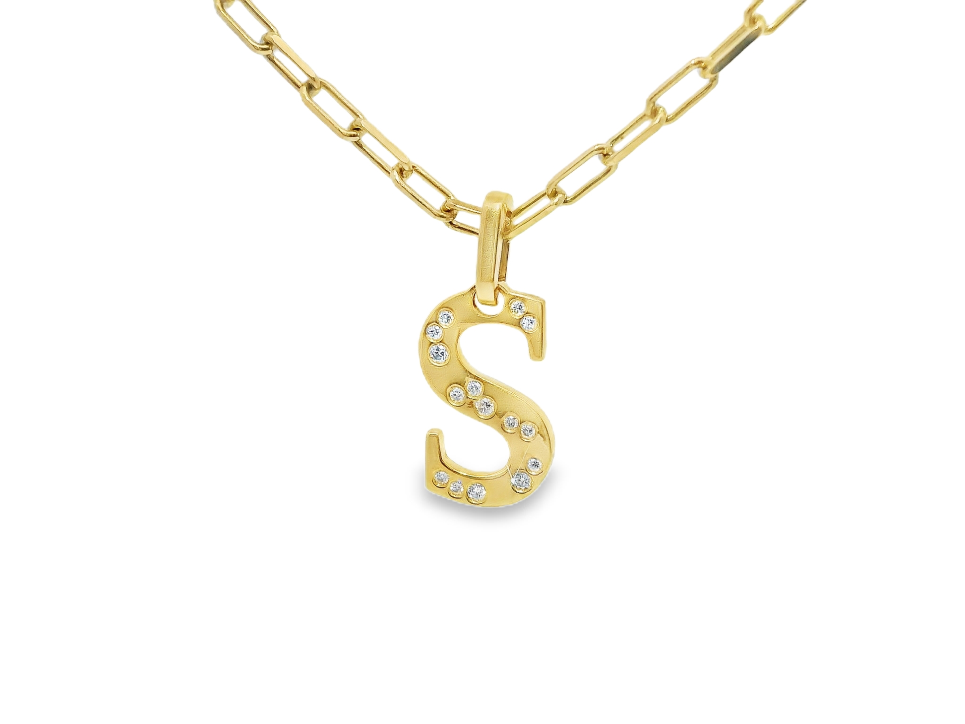 0.15ct diamond pendant in 18k yellow gold – Niara