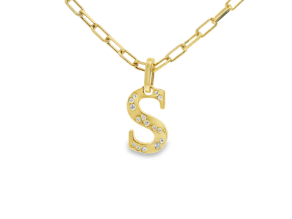 0.15ct diamond pendant in 18k yellow gold – Niara
