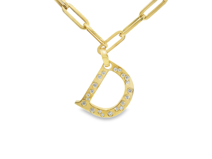 0.49ct diamond pendant in 18k yellow gold – Niara