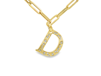 0.49ct diamond pendant in 18k yellow gold – Niara
