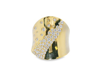 0.92CT Diamond Ring 14k Yellow Gold