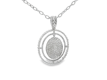 1.06ct diamond pendant in 14k white gold – Niara